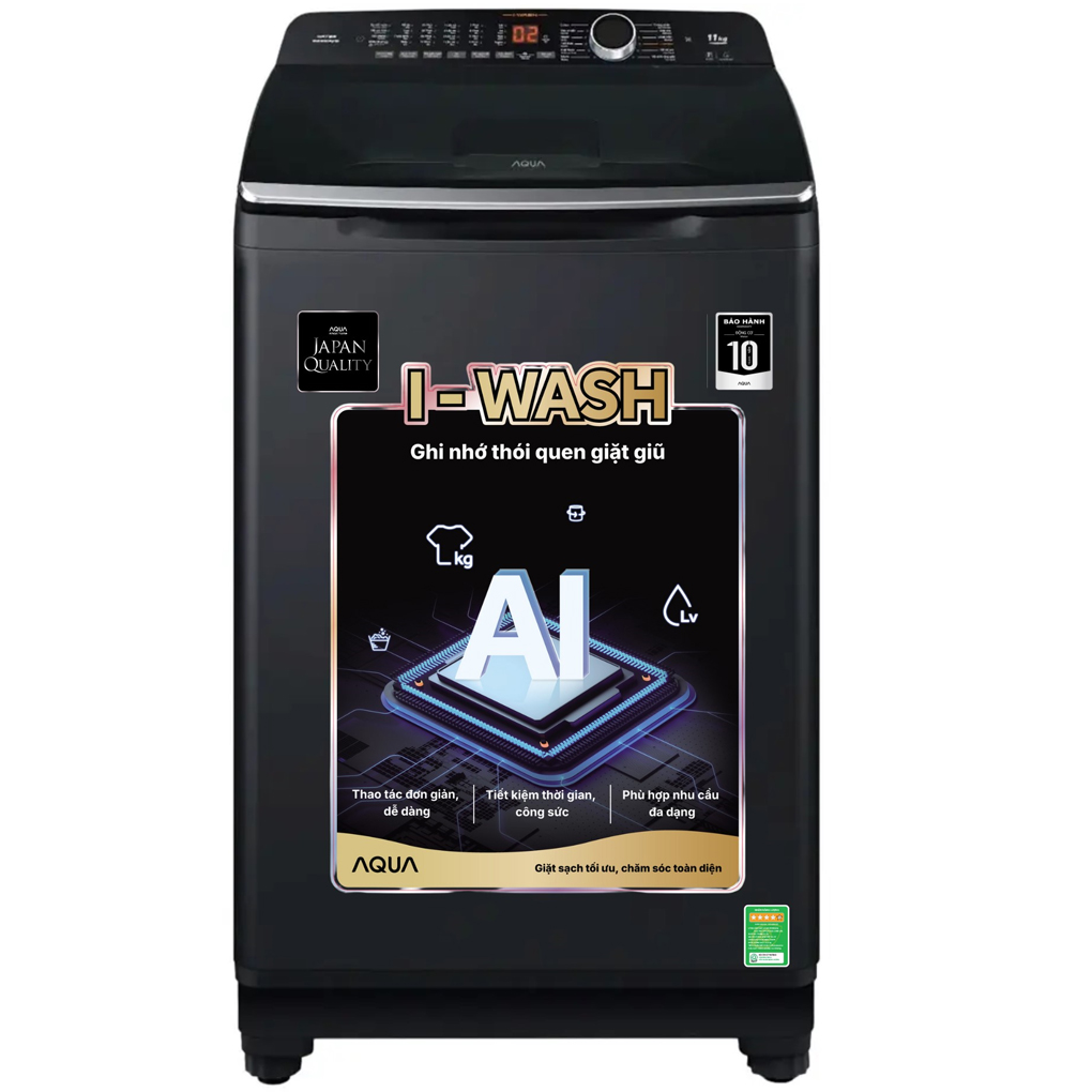 Máy giặt AQUA 12 kg AQW‑FR120HT BK