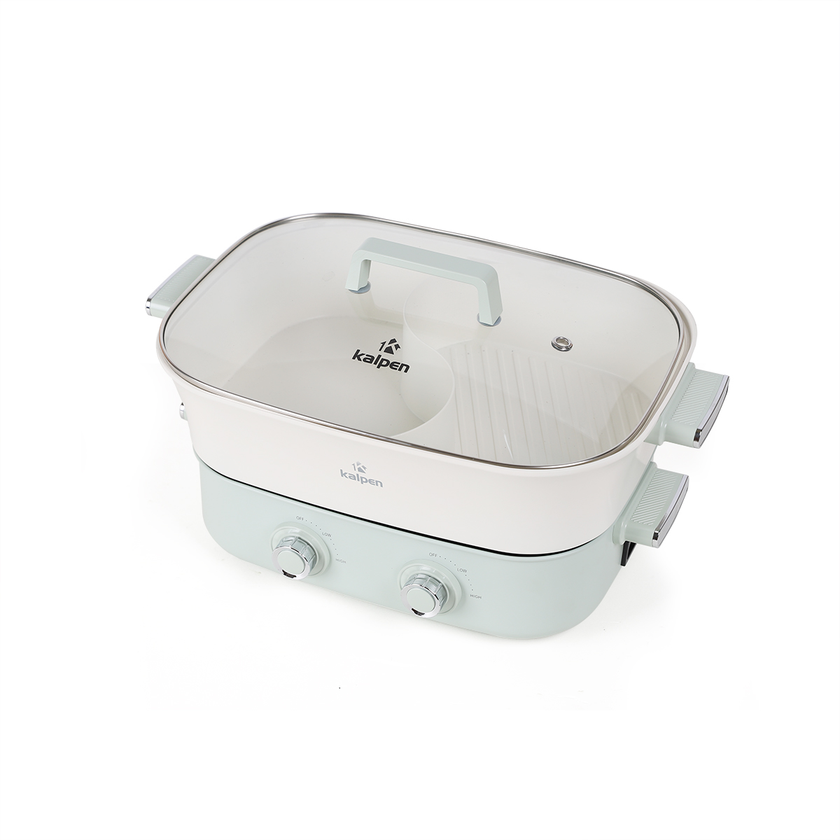 Bếp Nướng Lẩu Hai Ngăn Tháo Rời Đa Năng 6.5L Kalpen PP66