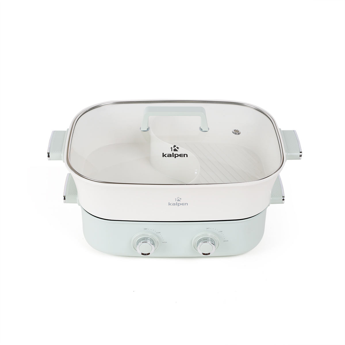 Bếp Nướng Lẩu Hai Ngăn Tháo Rời Đa Năng 6.5L Kalpen PP66