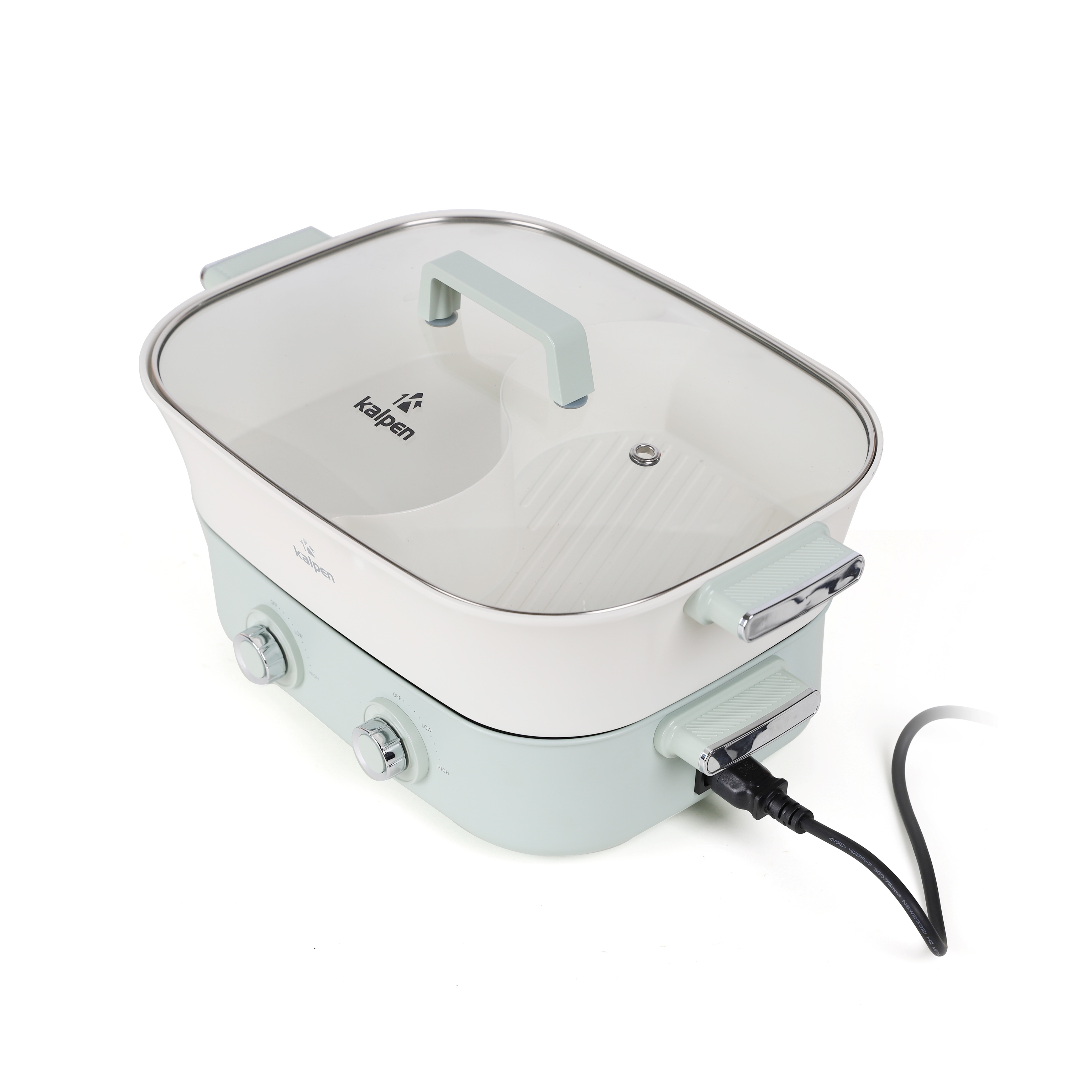 Bếp Nướng Lẩu Hai Ngăn Tháo Rời Đa Năng 6.5L Kalpen PP66