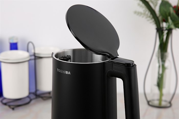 Bình đun siêu tốc Toshiba KT-15DS1NV – 1.5 lít, công suất 1800–2150W, ruột inox SUS 304, 2 lớp cách nhiệt, đun nước nhanh chóng và an toàn