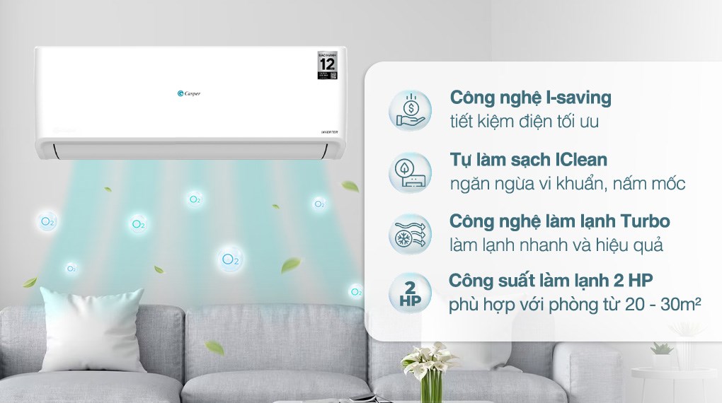 Máy Lạnh Casper Inverter 2 HP GC‑18IS33