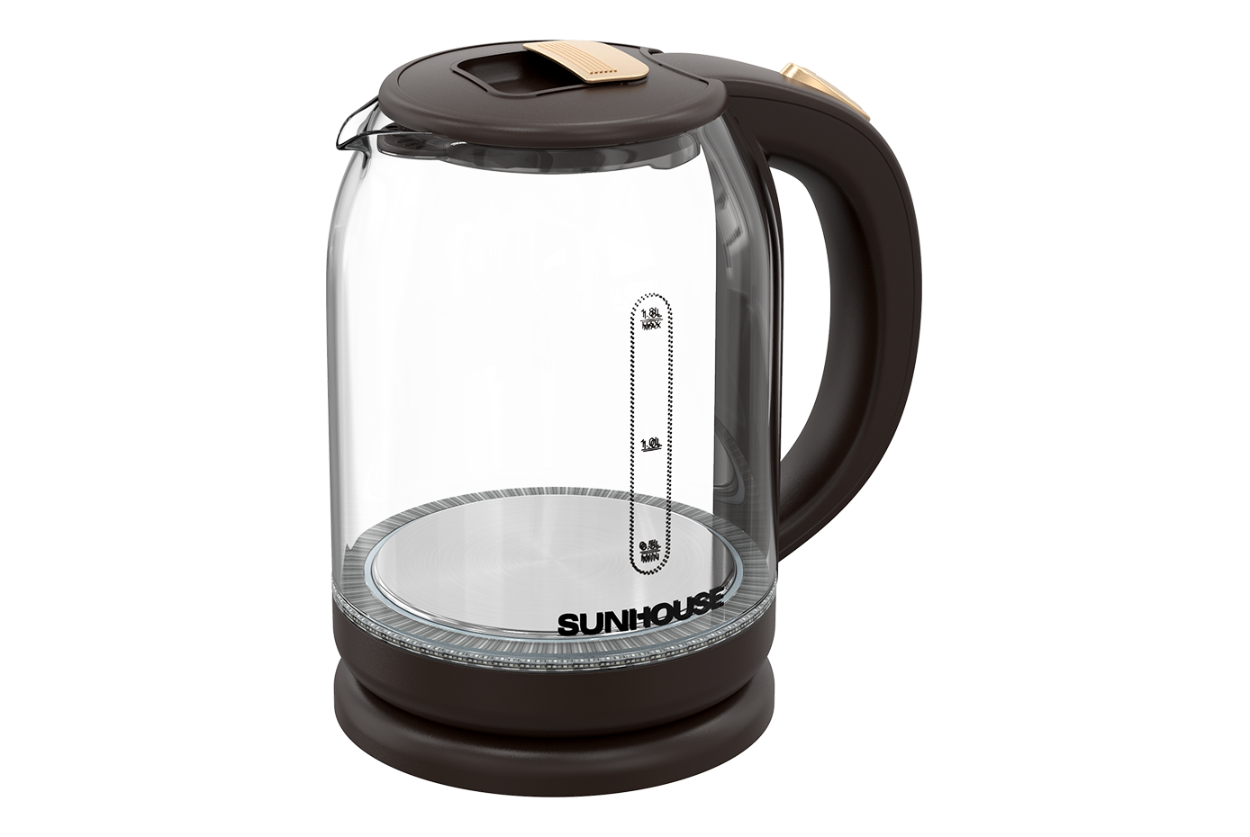 ẤM SIÊU TỐC THUỶ TINH 1.8L SUNHOUSE SHD1212