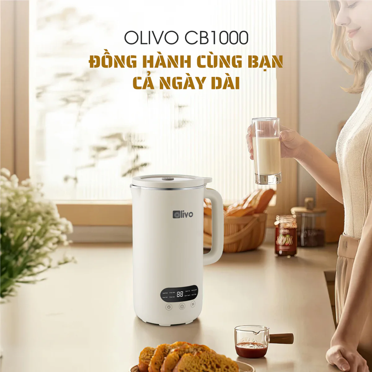 Máy Xay Nấu Đa Năng OLIVO CB1000