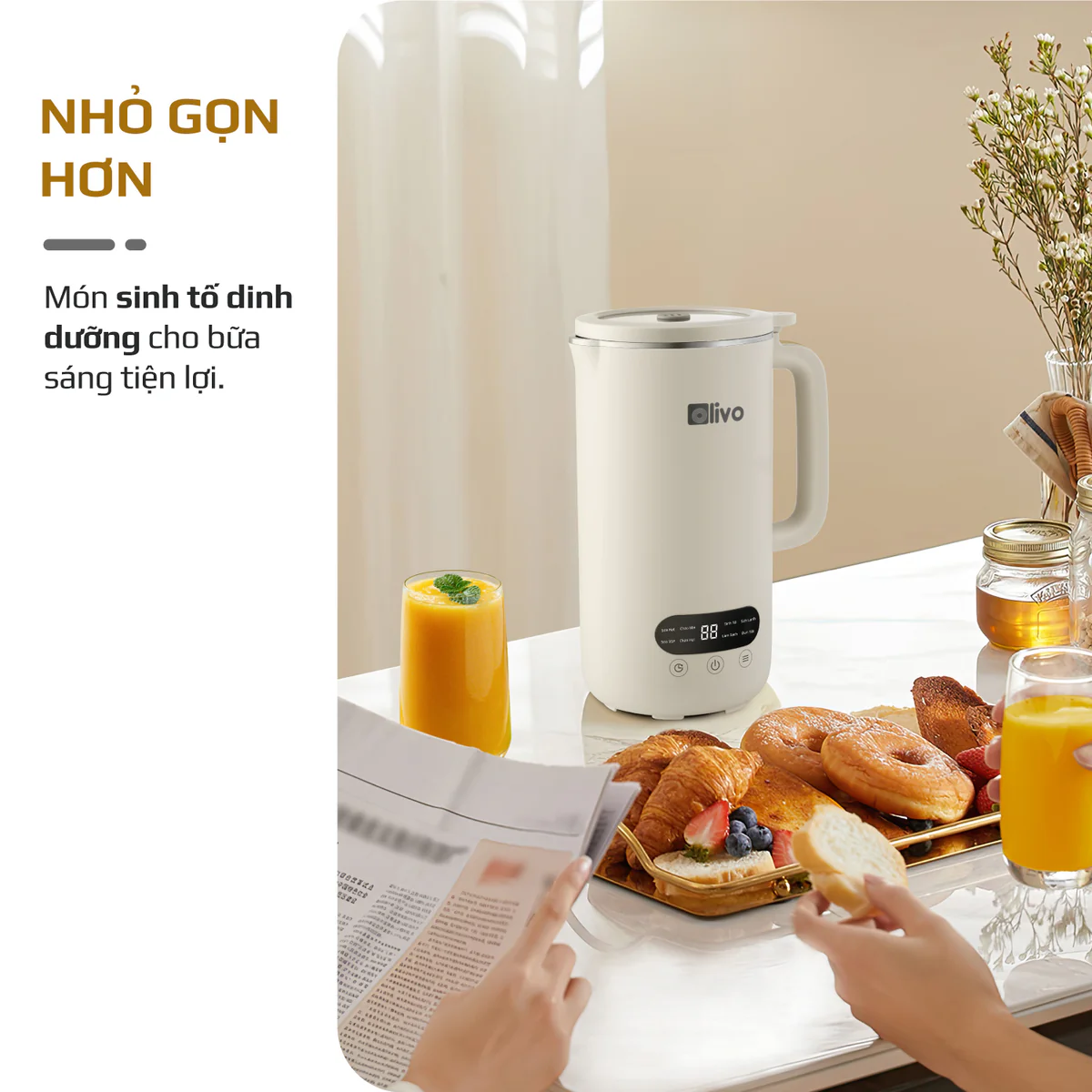 Máy Xay Nấu Đa Năng OLIVO CB1000