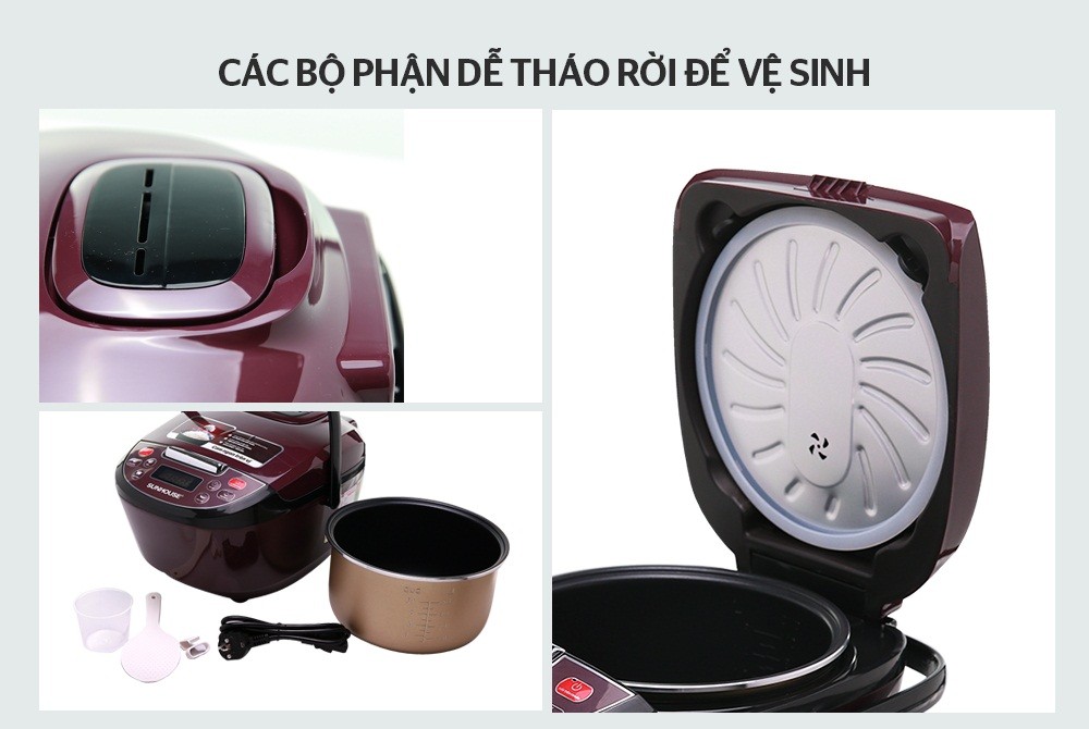 NỒI CƠM ĐIỆN TỬ 1.8L SUNHOUSE SHD8909