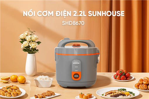 Nồi Cơm Điện 1.2 Lít Sunhouse SHD8670