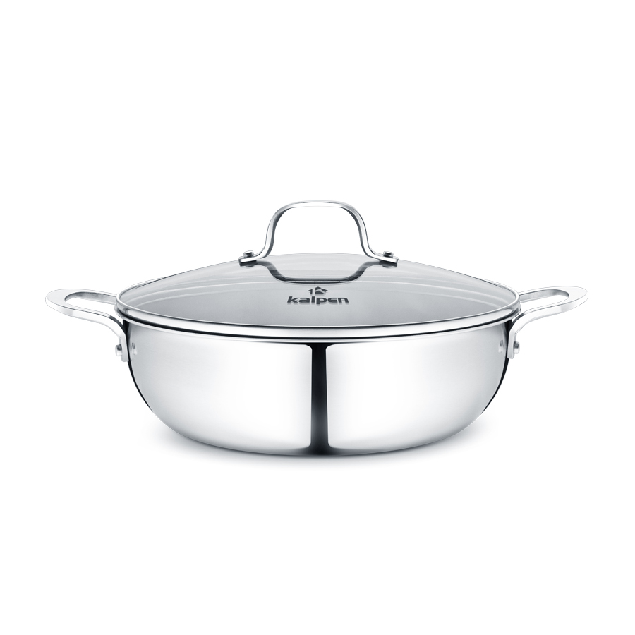 Chảo Lẩu Inox 3 Lớp Đúc Liền Khối Kalpen KP-8528
