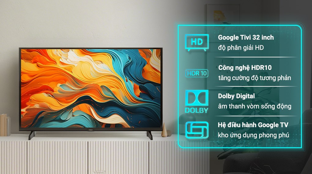 Google Tivi Aqua 32 inch AQT32K85FX