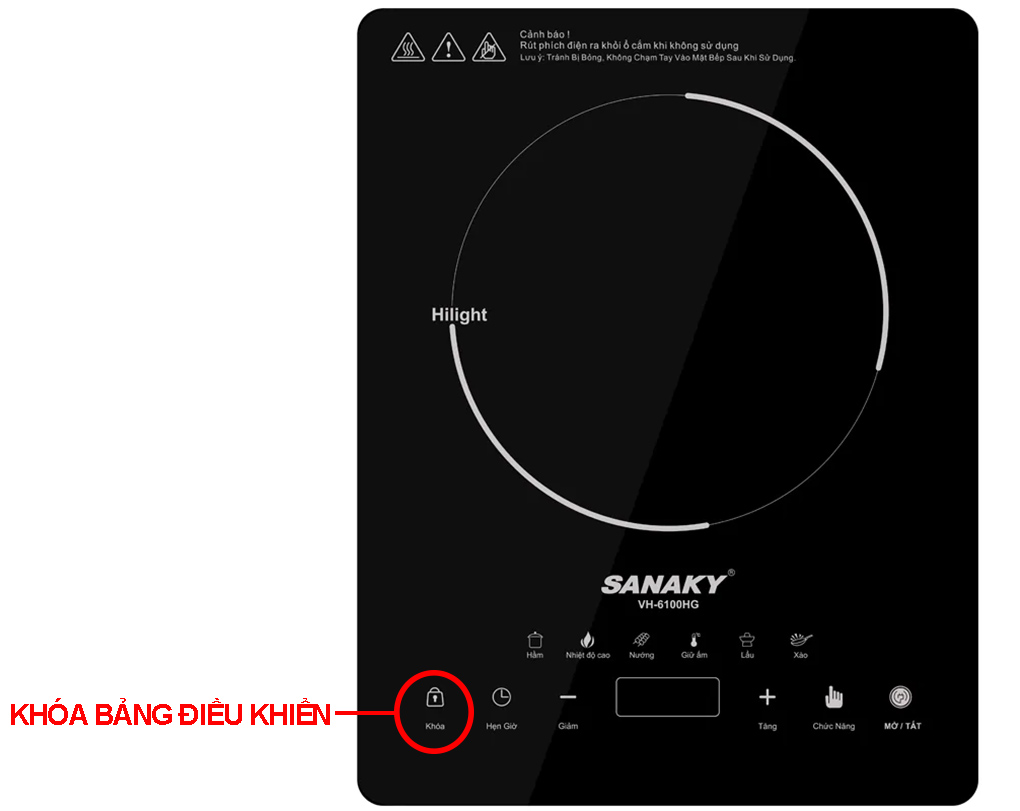 Bếp Hồng Ngoại Đơn Sanaky VH-6100HG