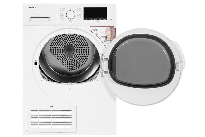 Máy sấy ngưng tụ Galanz 8 Kg DC-80S5C – Sấy khô hiệu quả, tiết kiệm điện, bảo vệ sợi vải