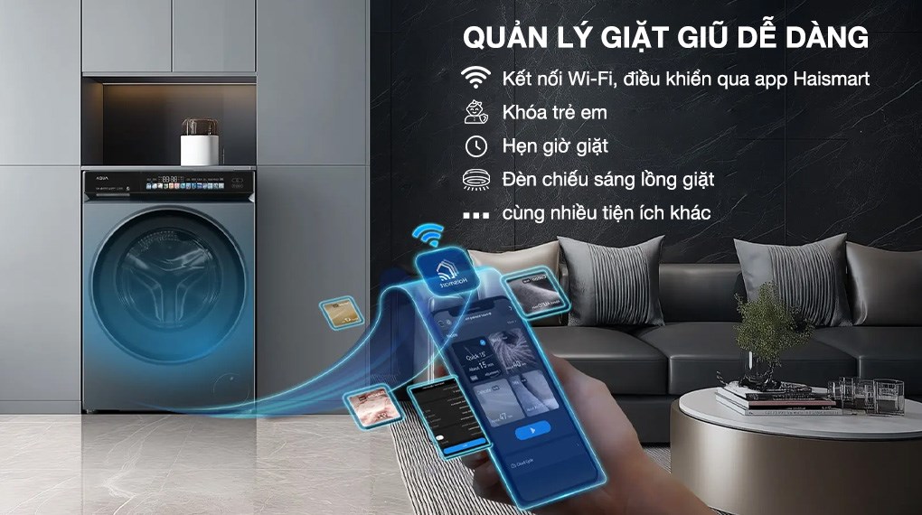 Máy giặt Aqua Inverter 12 kg AW12-B4377U1L(GN)