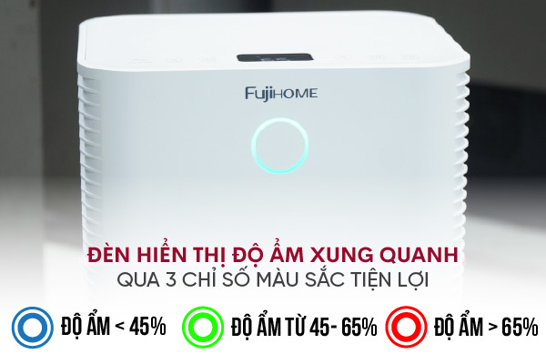 Máy hút ẩm dân dụng Fujihome DH12 – Công suất 12 lít/ngày, tiết kiệm điện, vận hành êm ái