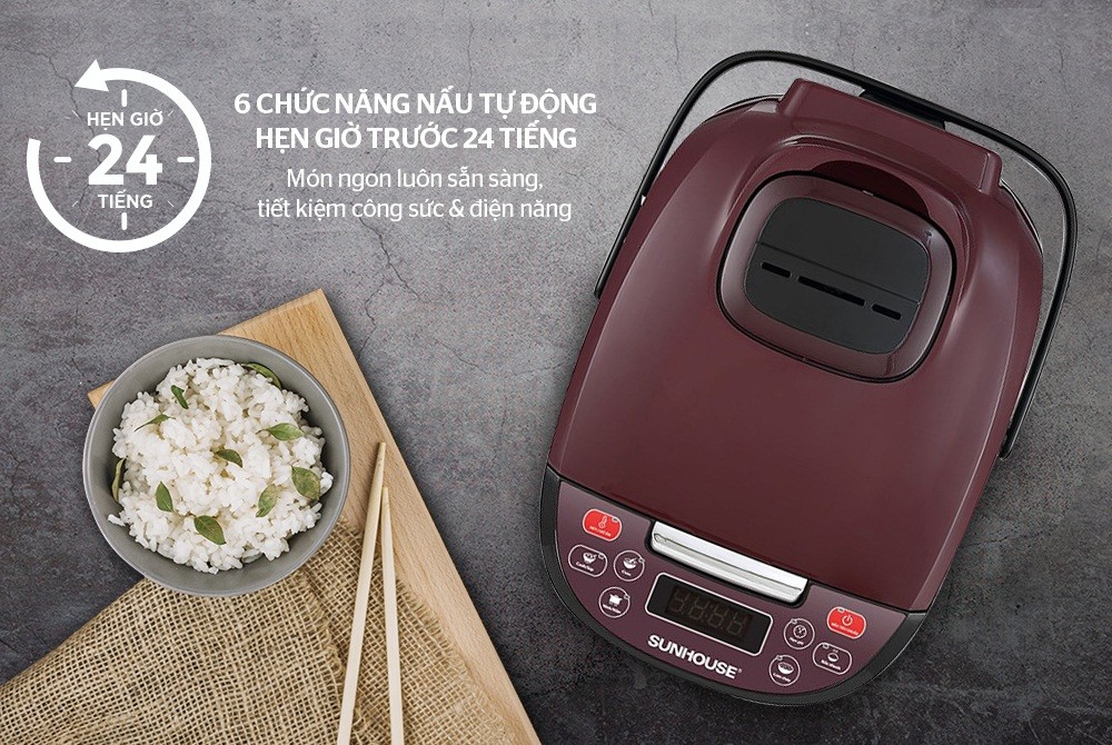 NỒI CƠM ĐIỆN TỬ 1.8L SUNHOUSE SHD8909