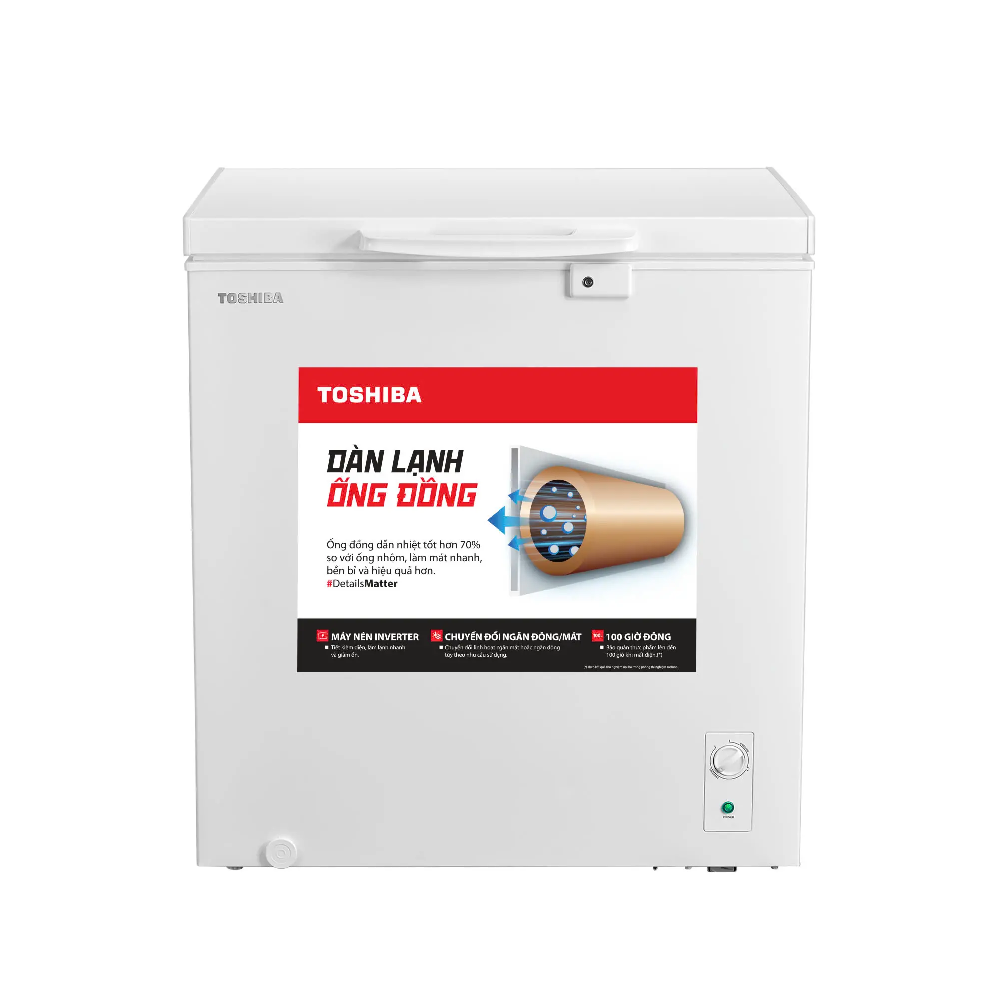 Tủ đông Toshiba Inverter 201 lít GR-RC265CM-PMV(01)