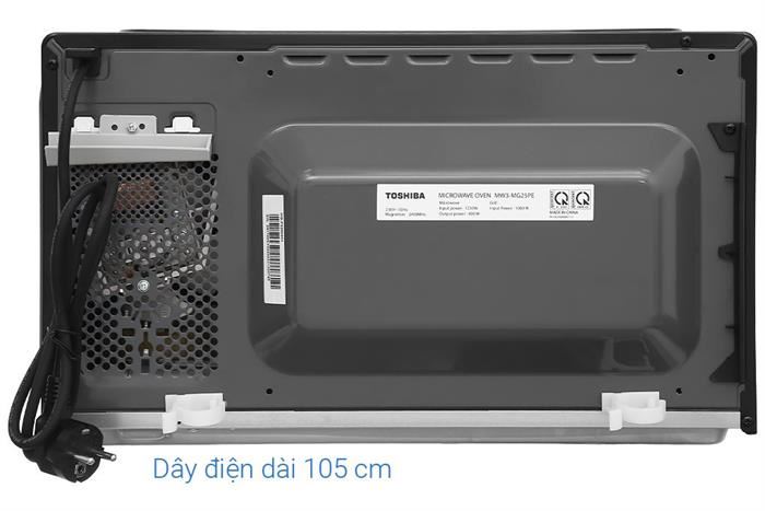 Lò vi sóng có nướng Toshiba MW3-MG25PE(BK) – Dung tích 25 lít
