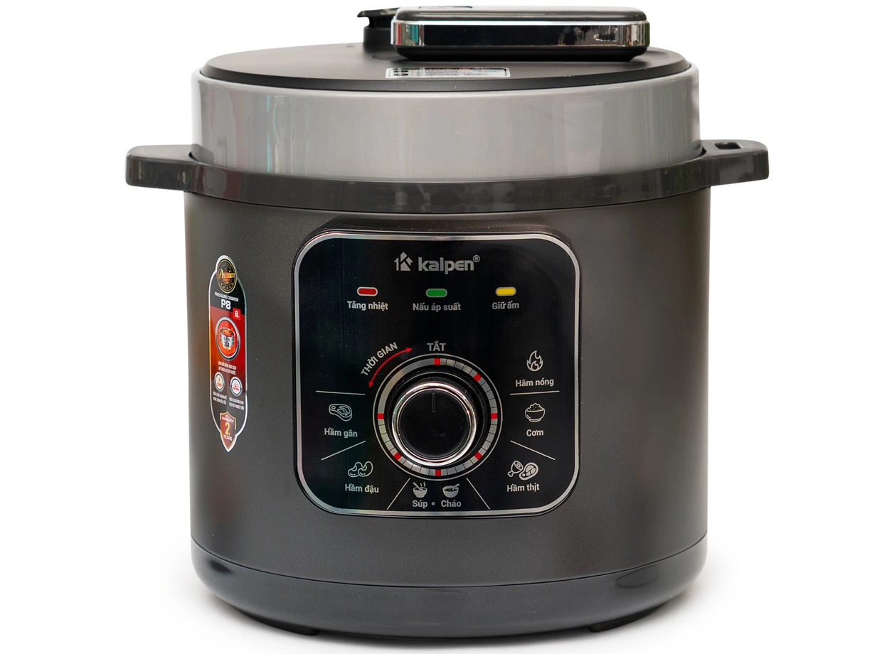Nồi áp suất điện lòng nồi inox 304 Kalpen P8 6L