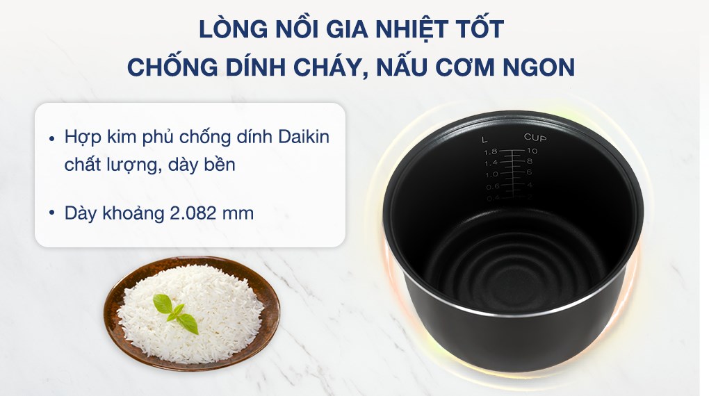 Nồi cơm cao tần Sunhouse Mama 1.8 lít SHD8959