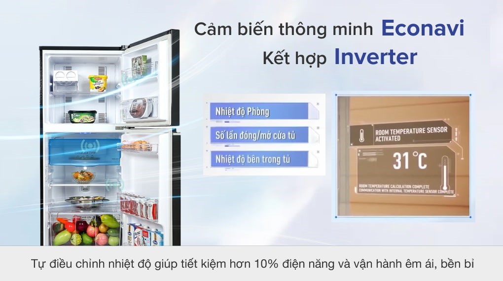 Tủ lạnh Panasonic Inverter 234 lít NR-TV261BPKV