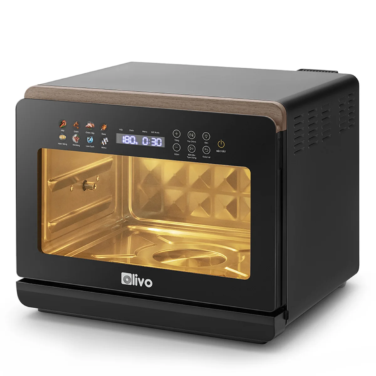 Lò nướng đối lưu loại di động (nồi chiên hơi nước) OLIVO STEAMFRY XTRA