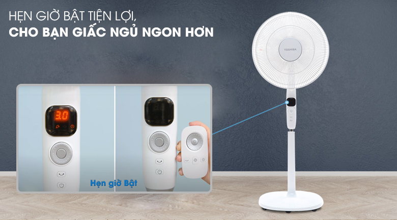 Quạt đứng Toshiba 9 cánh DC inverter F-LSD10(W)VN 30W