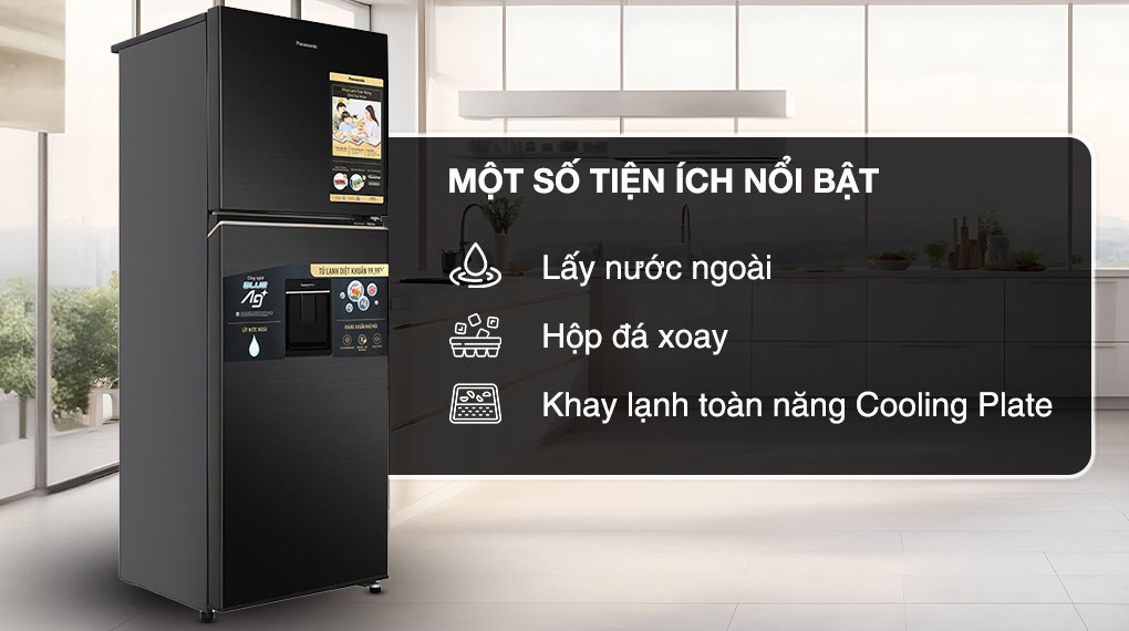 Tủ lạnh Panasonic Inverter 366 lít NR-TL381VGMV