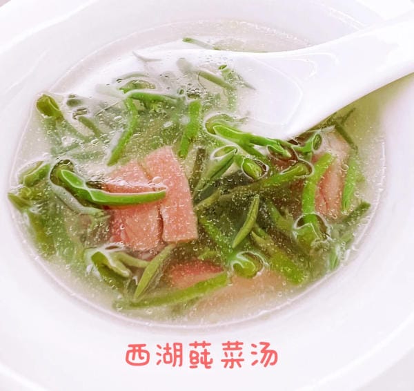 Canh rau nhút Tây Hồ