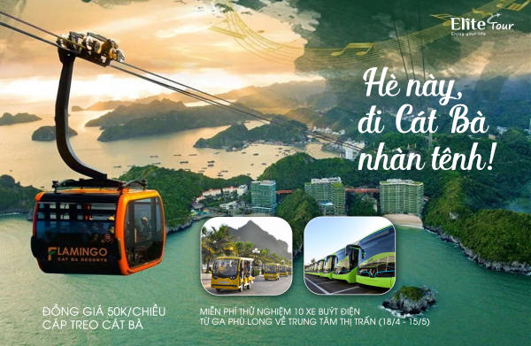 Ưu đãi cáp treo Flamingo Cát Bà Ưu đãi cáp treo Flamingo Cát Bà