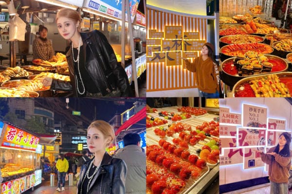 Check in chợ đêm Song Kiều Côn Minh