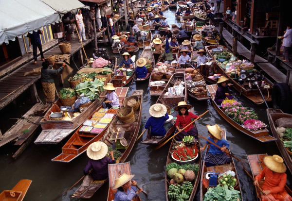 Chợ nổi Pattaya, Thái Lan Chợ nổi Pattaya, Thái Lan