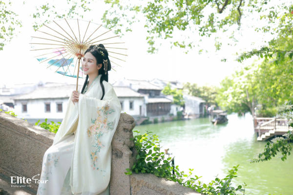 chụp ảnh ở Ô Trấn