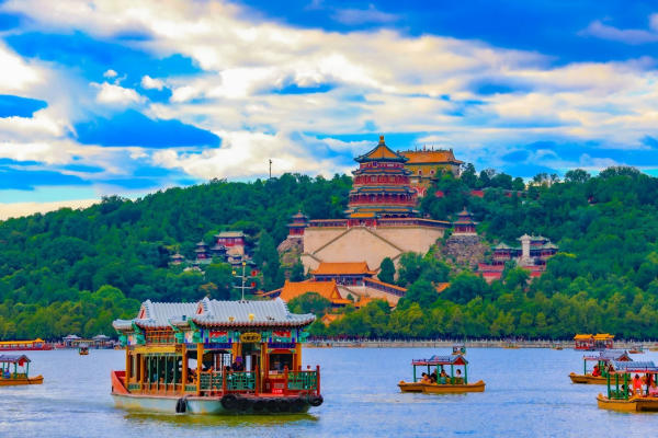 ngồi thuyền hồ Côn Minh - Di Hoà Viên