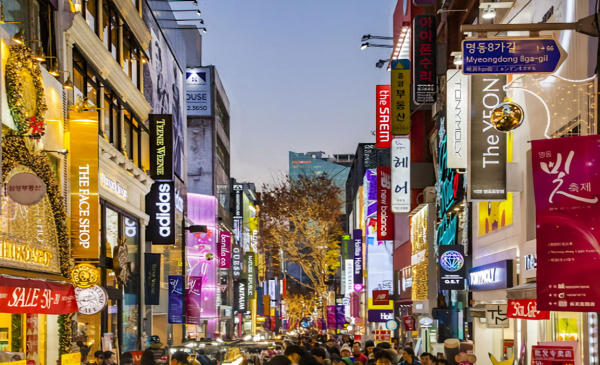 Phố mua sắm Myeongdong Seoul Hàn Quốc Phố mua sắm Myeongdong Seoul Hàn Quốc