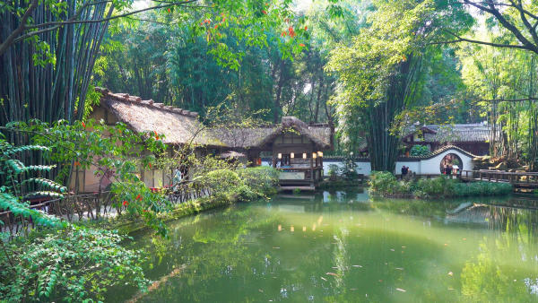 Nhà tranh Đỗ Phủ, Thành Đô, Tứ Xuyên 02 Nhà tranh Đỗ Phủ, Thành Đô, Tứ Xuyên 02