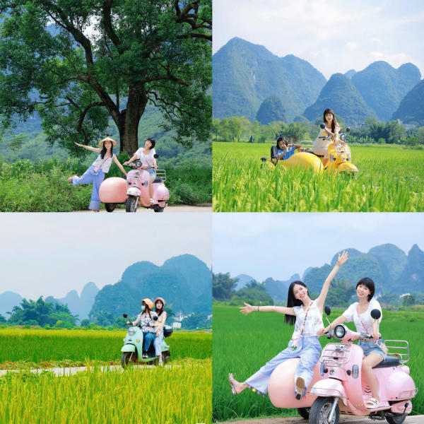 đạp xe ở Dương Sóc, Quế Lâm