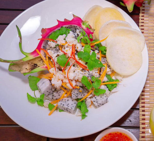 Gỏi cua thanh long - Đặc sản Bình Thuận Gỏi cua thanh long - Đặc sản Bình Thuận