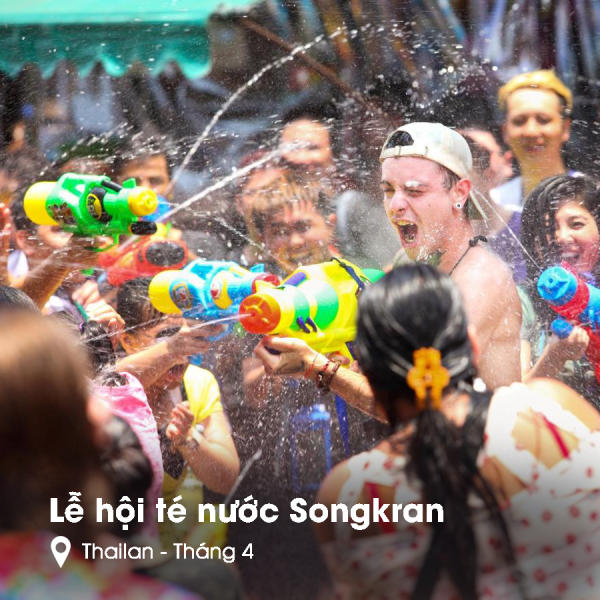 Lễ hội Té nước Thái Lan - Songkran Lễ hội Té nước Thái Lan - Songkran