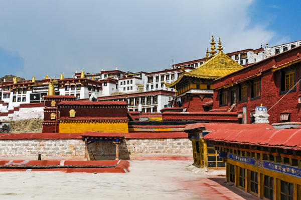 Tu viện Drepung, Lhasa, Tây Tạng, Trung Quốc Tu viện Drepung, Lhasa, Tây Tạng, Trung Quốc