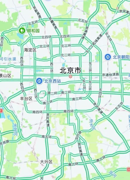 bản đồ đường sá Bắc Kinh