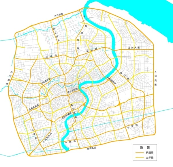 bản đồ đường sá Thượng Hải