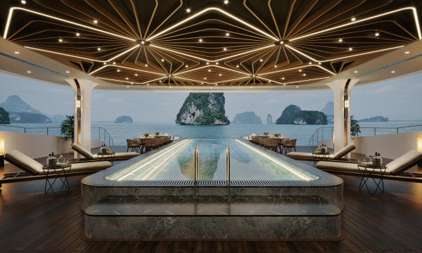 Bể bơi du thuyền Calista Halong Cruise