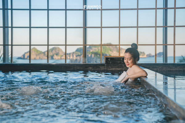 Tắm khoáng nóng Onsen Nhật Bản tại Flamingo Cát Bà Tắm khoáng nóng Onsen Nhật Bản tại Flamingo Cát Bà