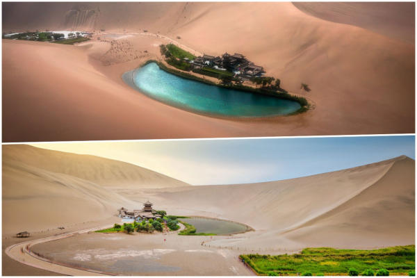 Hồ Nguyệt Nha, Đôn Hoàng, Trung Quốc 01 Hồ Nguyệt Nha, Đôn Hoàng, Trung Quốc 01