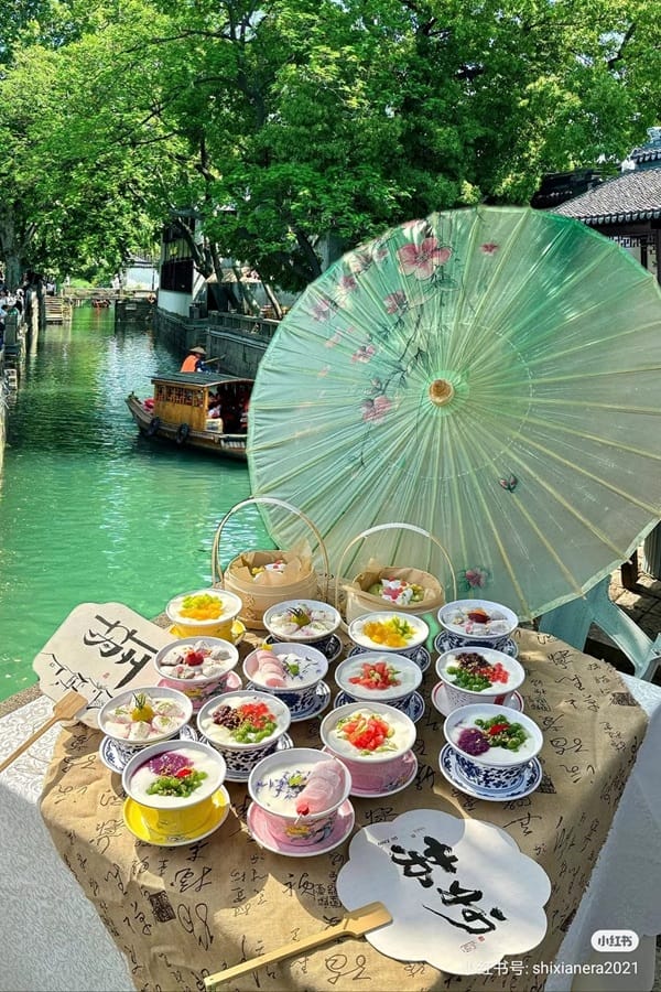thưởng thức đặc sản Tô Châu