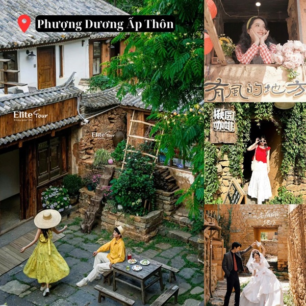 tham quan Phượng Dương Ấp Thôn