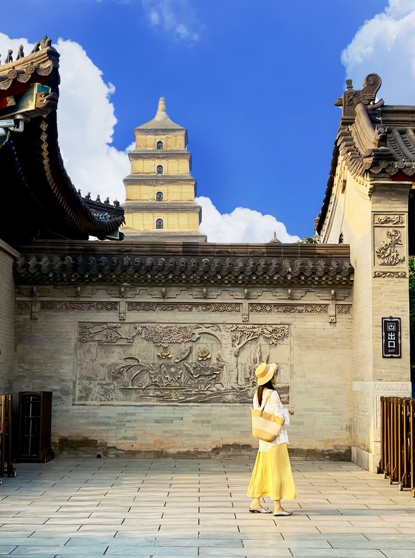 check in tháp Đại Nhạn Tây An