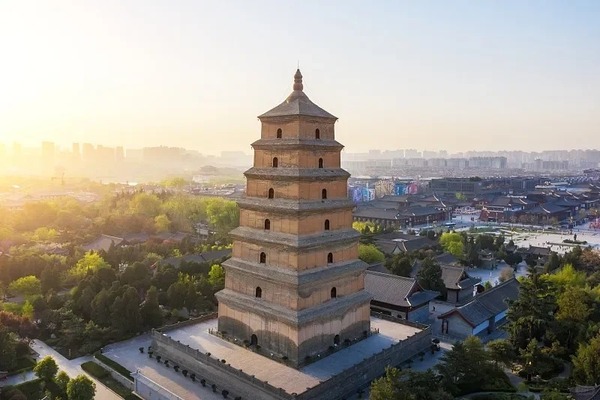 toàn cảnh tháp Đại Nhạn Tây An