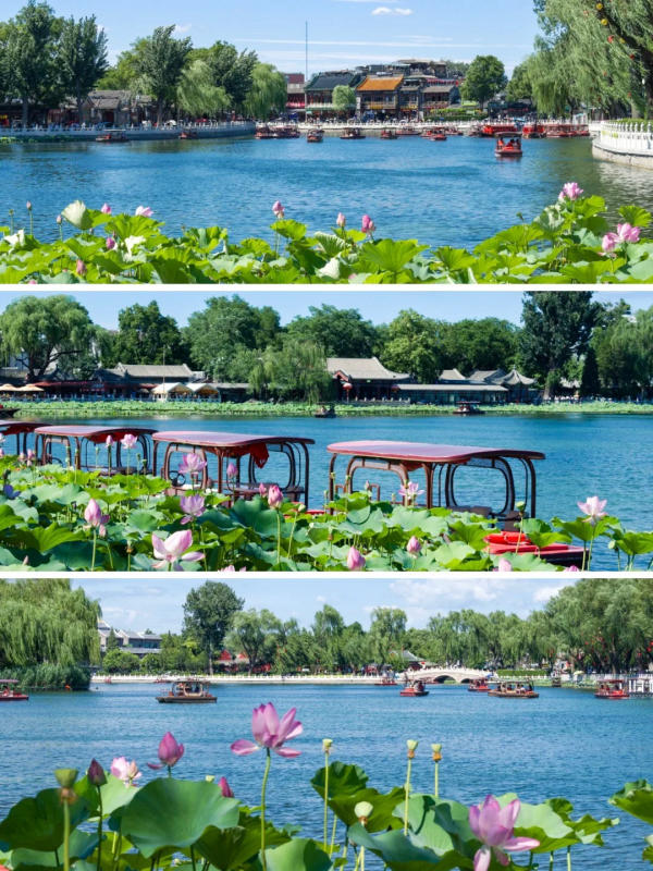 ngồi thuyền tham quan Thập Sát Hải