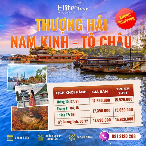 tour du lịch Giang Nam Trung Quốc