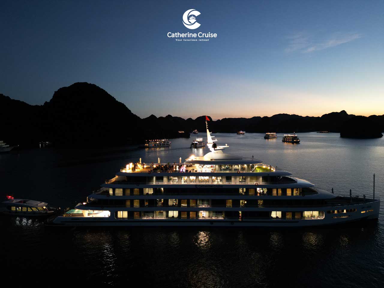 Du thuyền Catherine Hạ Long 6 sao 2 ngày 1 đêm